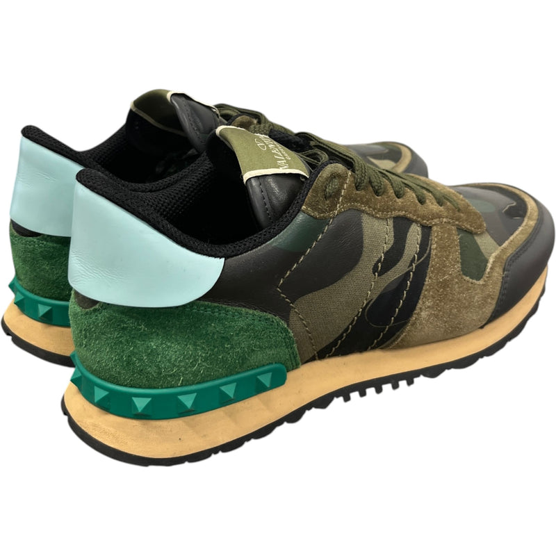 Men's Rockrunner Camouflage Low Trainers Green Size EU 41 / UK 7