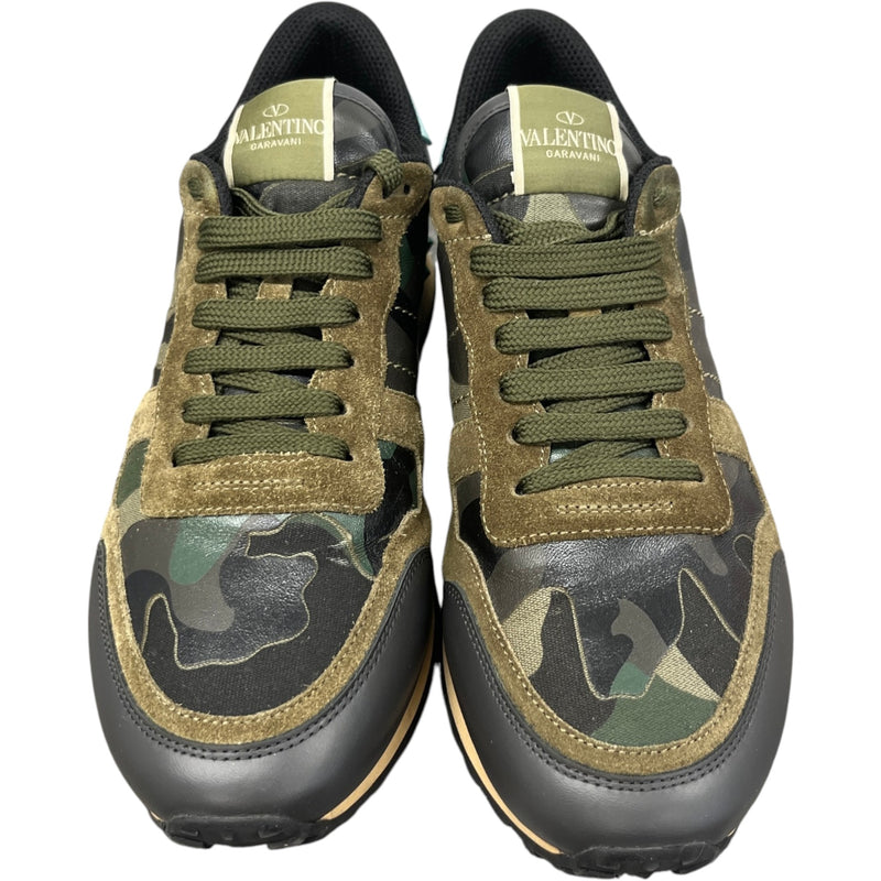 Men's Rockrunner Camouflage Low Trainers Green Size EU 41 / UK 7