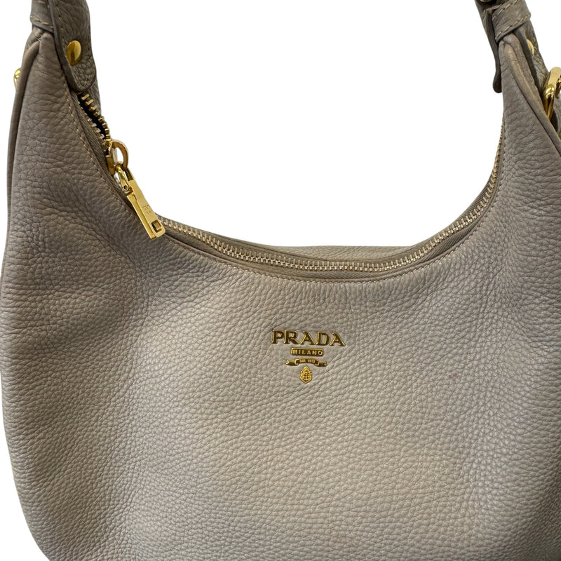 Women's Vitello Daino Hobo Handbag Grey