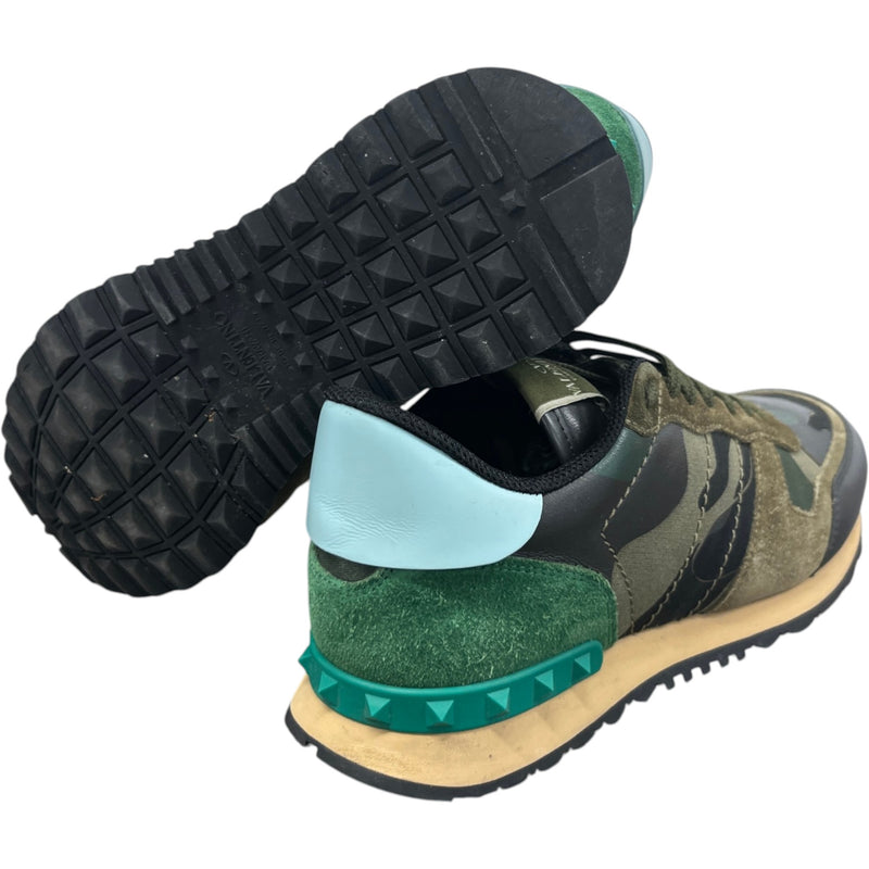 Men's Rockrunner Camouflage Low Trainers Green Size EU 41 / UK 7