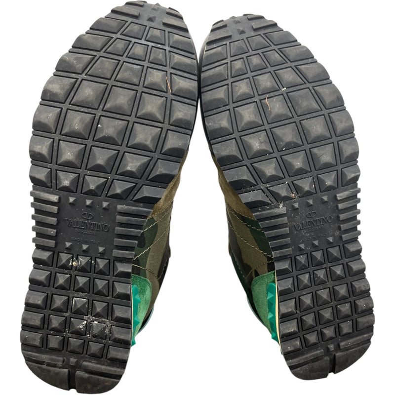Men's Rockrunner Camouflage Low Trainers Green Size EU 41 / UK 7