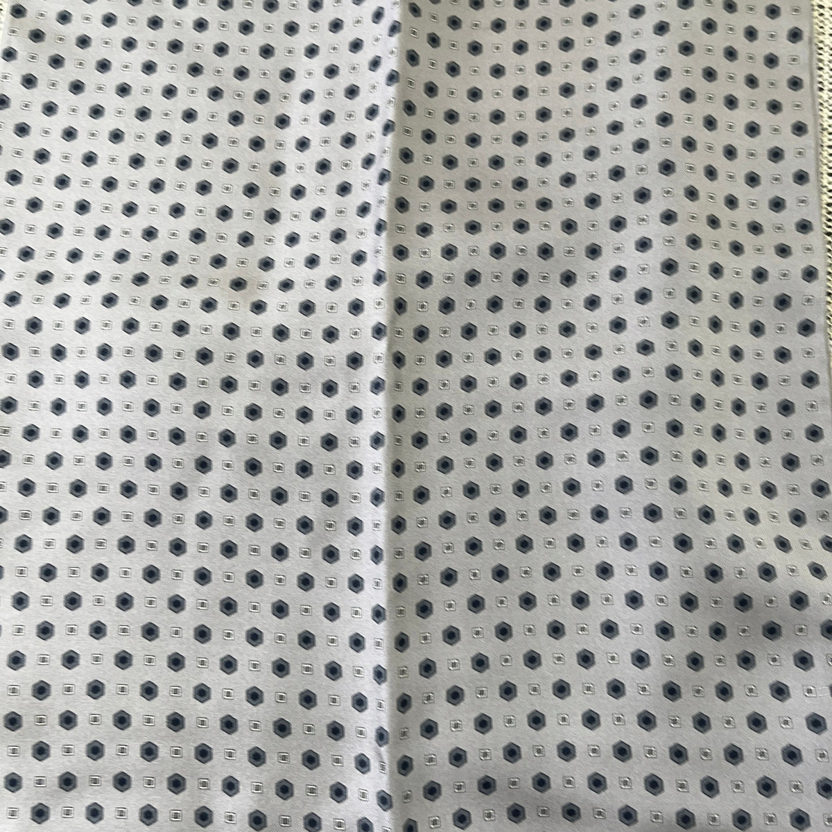 Men's Foulard Geometric Print Scarf Charcoal - Photo 3