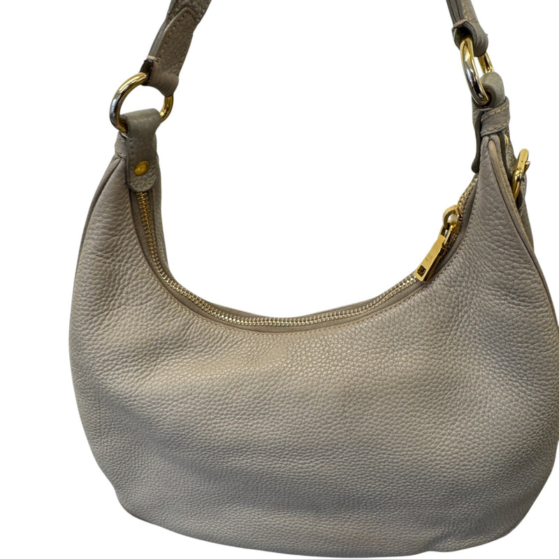 Women's Vitello Daino Hobo Handbag Grey