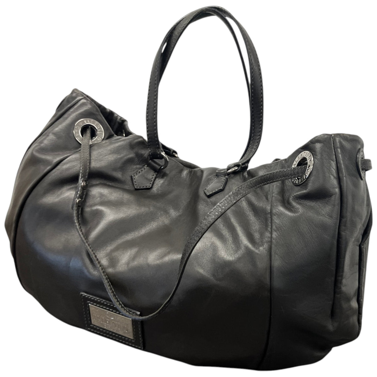 Women's Beaded Glam Tote Handbag Black - Photo 8