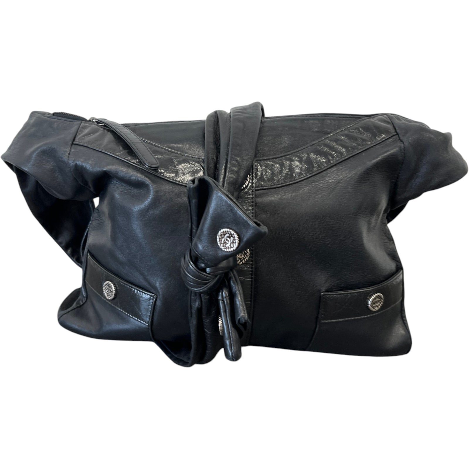 Women's Cc Girl Crossbody Messenger Bag Black - Photo 4