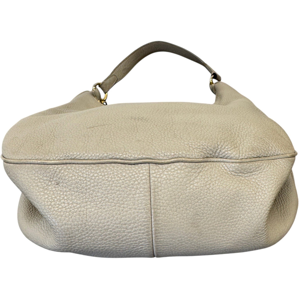 Women's Vitello Daino Hobo Handbag Grey - Photo 9