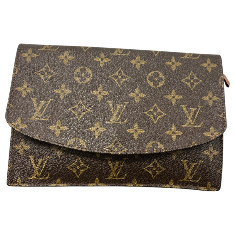 Women's Monogram Pochette Rabat 23 envelope Clutch Brown