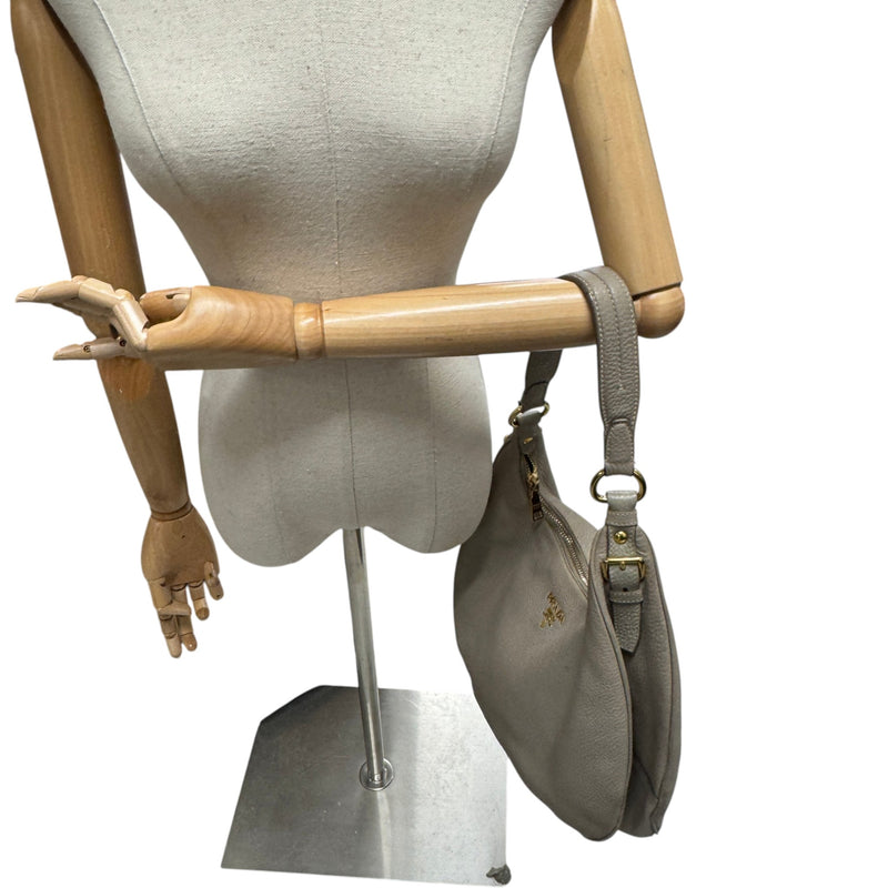 Women's Vitello Daino Hobo Handbag Grey