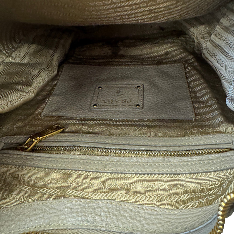 Women's Vitello Daino Hobo Handbag Grey