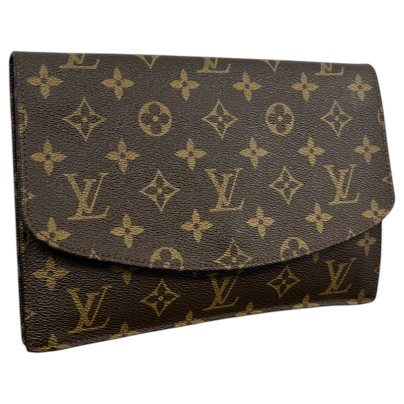Women's Monogram Pochette Rabat 23 envelope Clutch Brown