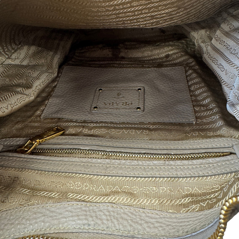 Women's Vitello Daino Hobo Handbag Grey
