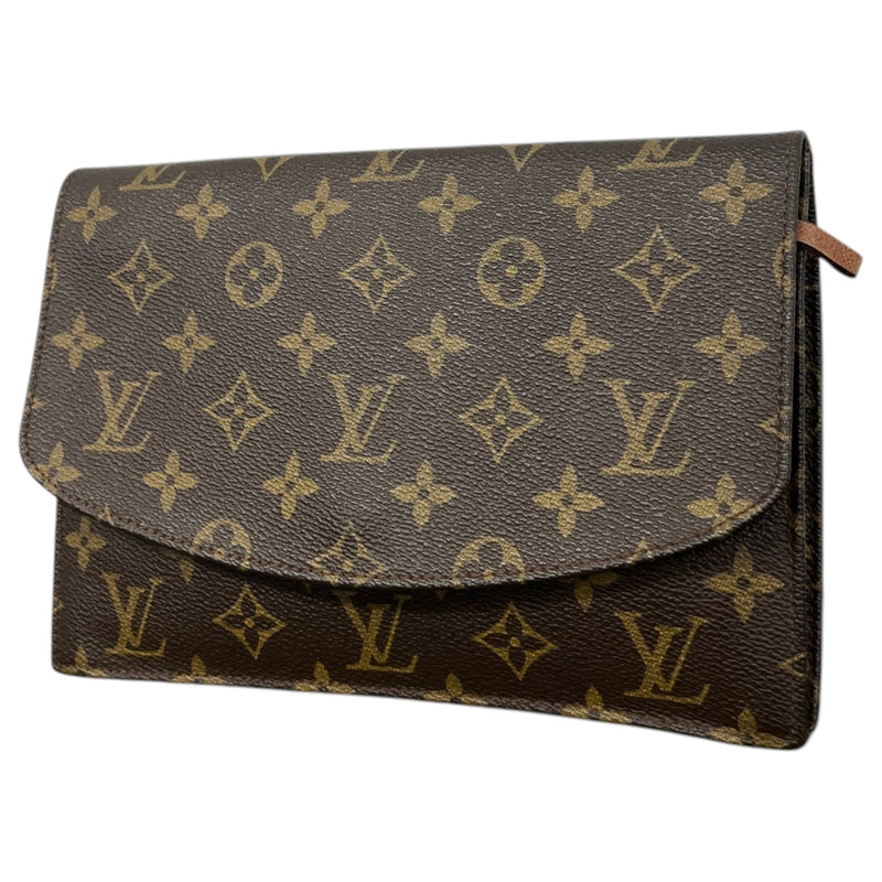 Women's Monogram Pochette Rabat 23 envelope Clutch Brown