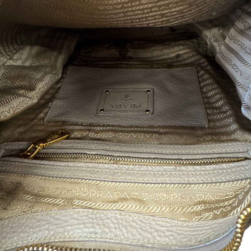 Women's Vitello Daino Hobo Handbag Grey