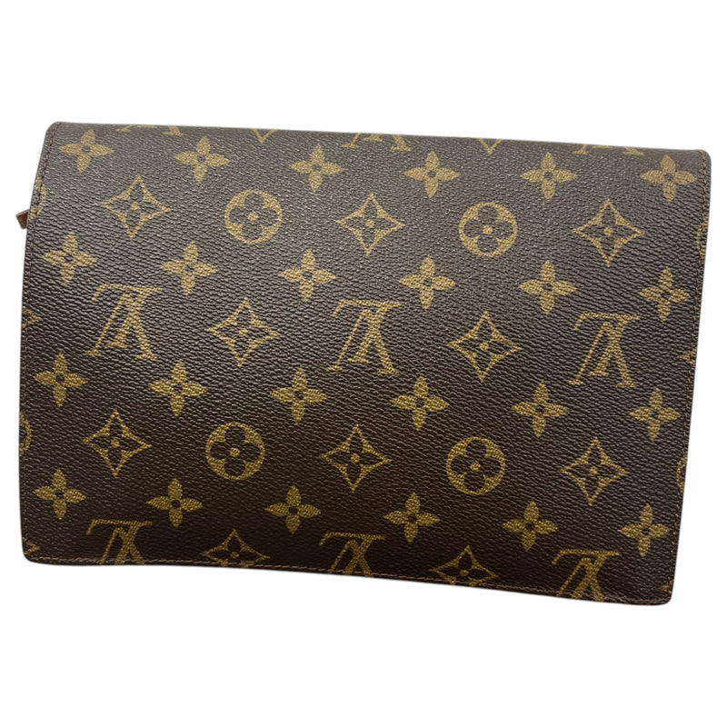 Women's Monogram Pochette Rabat 23 envelope Clutch Brown