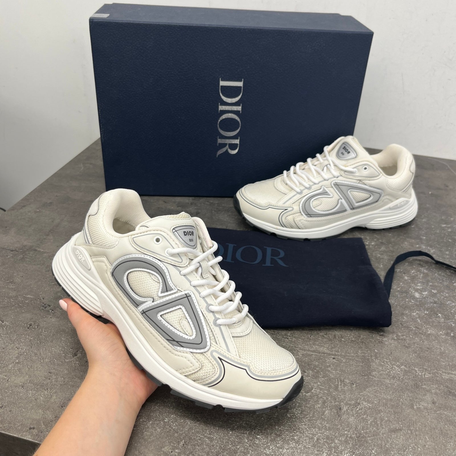 Men's B30 Low Trainers White Size EU 41 / UK 7 - Photo 12