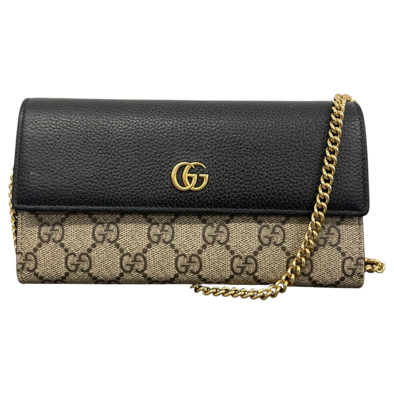 Women's GG Marmont wallet on chain Handbag Black