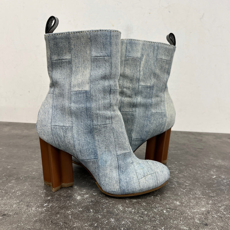 Women's Silhouette Ankle Boots Heels Blue Size UK 3 / EU 36