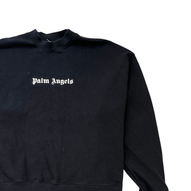 Men's Logo Print Sweatshirt Black Size M