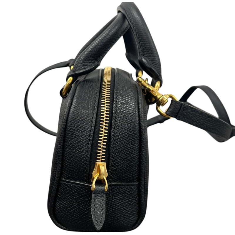 Women's Mini VLogo Signature Bowling Handbag Black