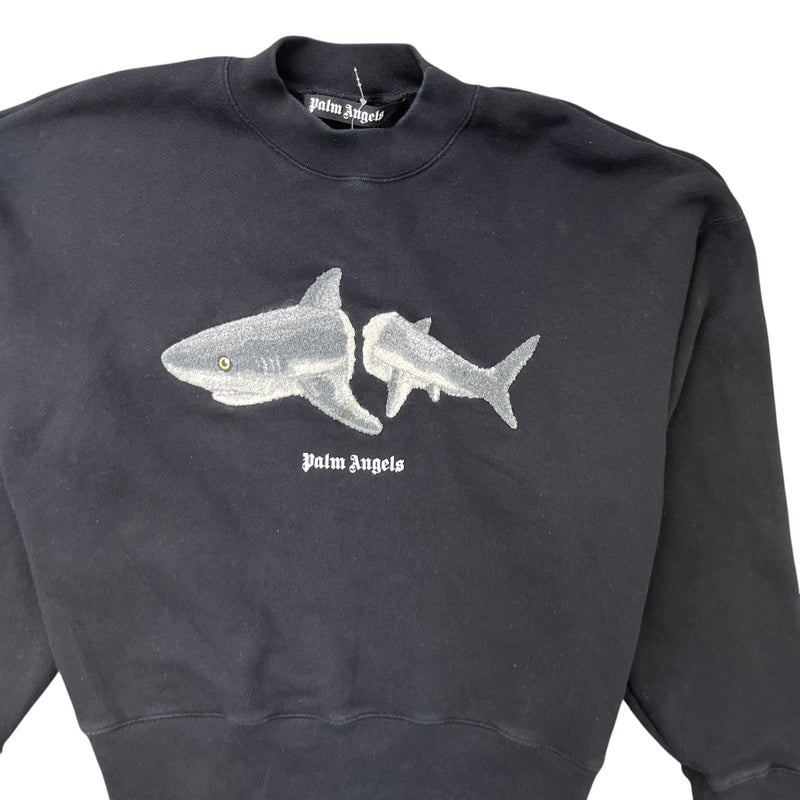 Men's Shark Logo Sweatshirt Black Size S
