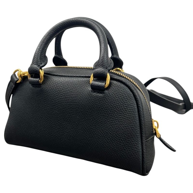 Women's Mini VLogo Signature Bowling Handbag Black