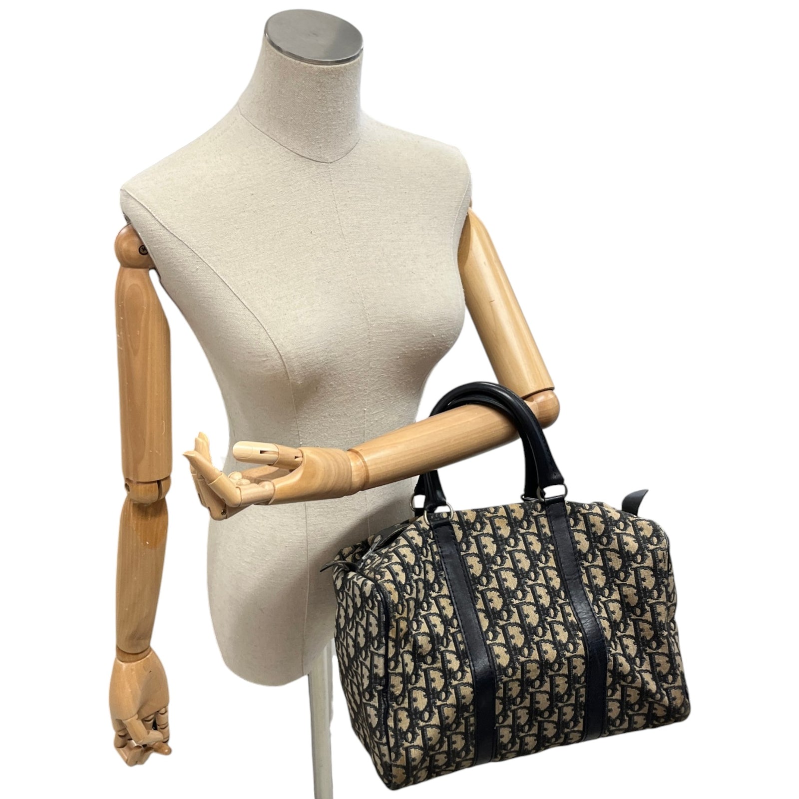 Women's Oblique Trotter Boston Bag Beige - Photo 2