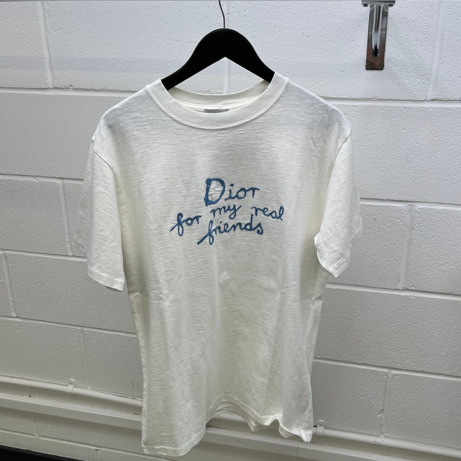 Men's X Hylton Nel Embroidered Logo T-Shirt White Size M - Photo 9