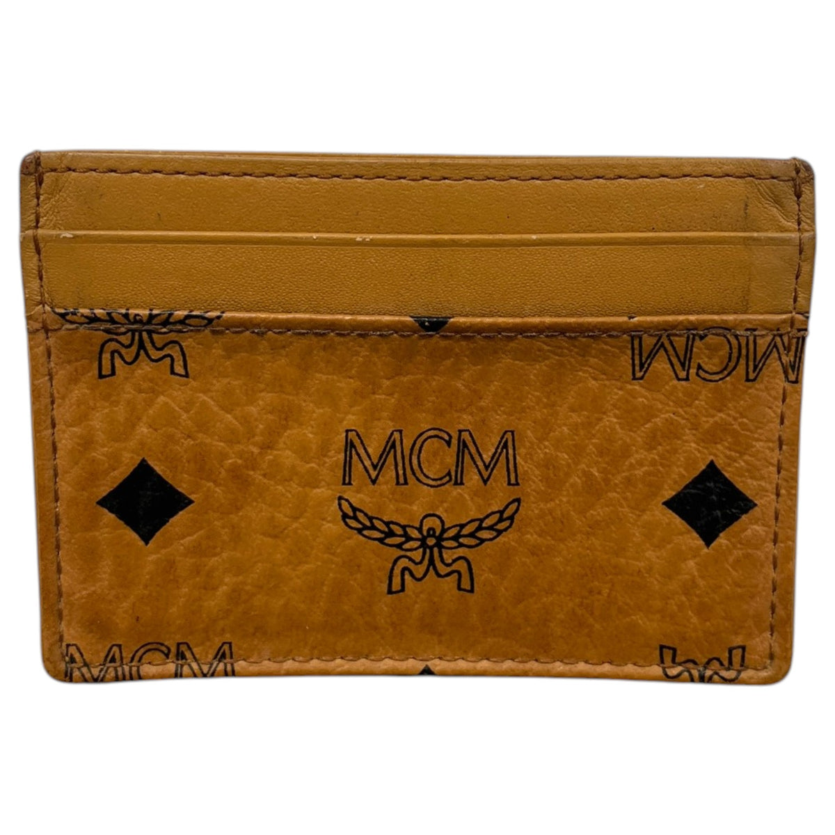 Men's Aren Visetos Card Holder Tan - Photo 1