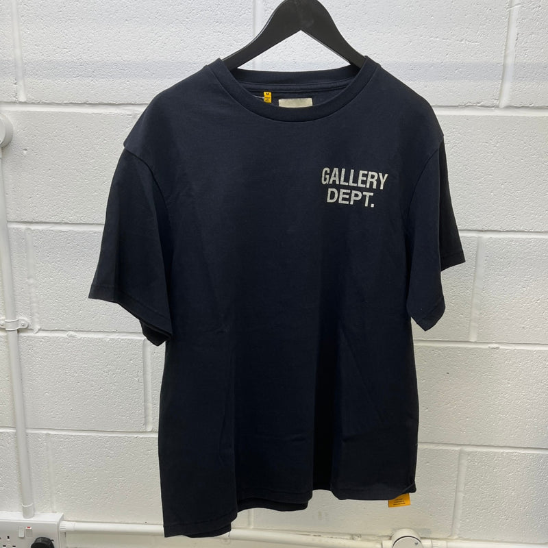 Men's Logo Print T-Shirt Navy Size M