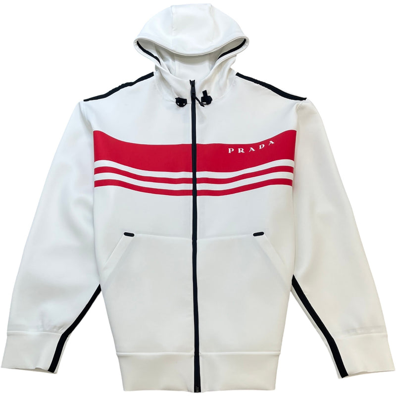 Men's Linear Rosa Jacket White Size XL