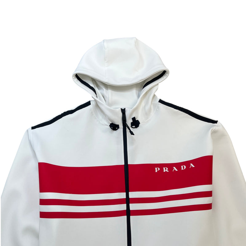 Men's Linear Rosa Jacket White Size XL