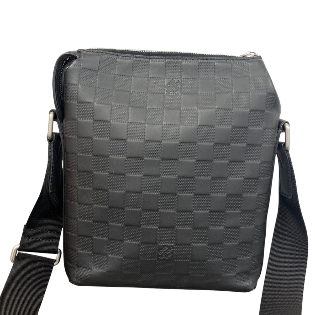 Men's Damier Infini Discovery Messenger Bag Black - Photo 3