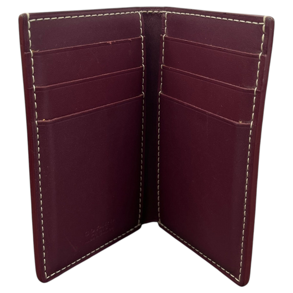 Men's Saint-Pierre Card Holder Burgundy - Photo 6
