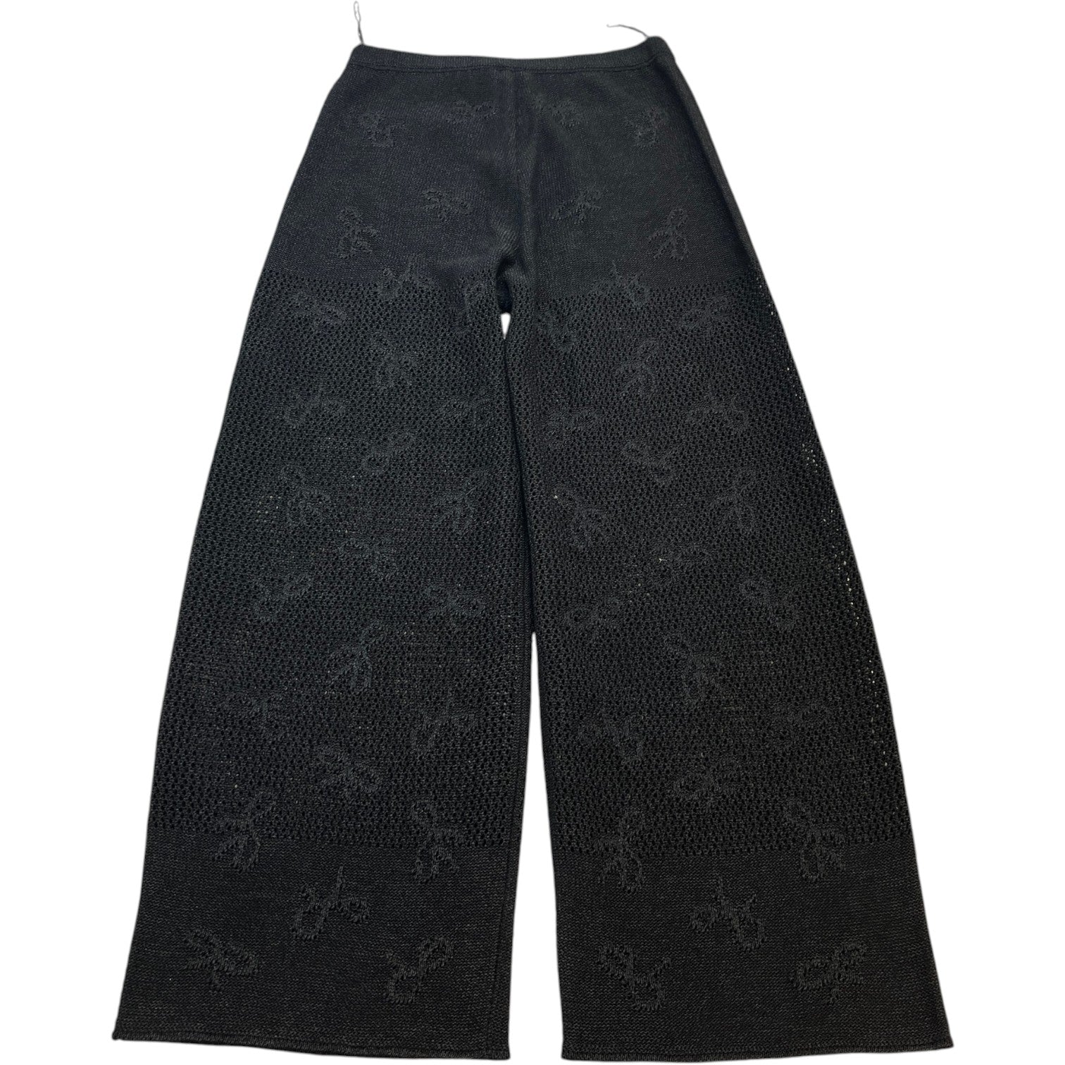 Women's Bow Patchwork Diamond Cc Button Full Tracksuit Black Size S - Photo 9