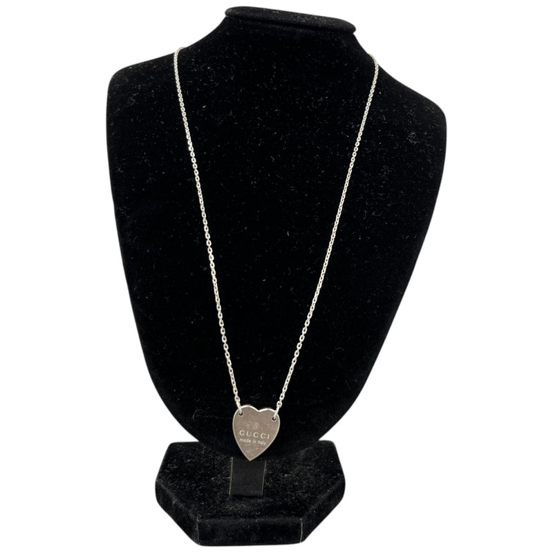 Women's Trademark Heart Necklace Silver
