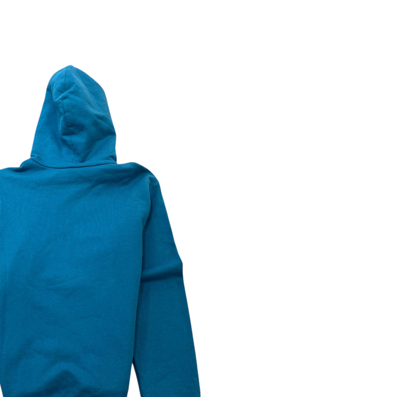 Men's Embroidered Logo Hoodie Blue Size M