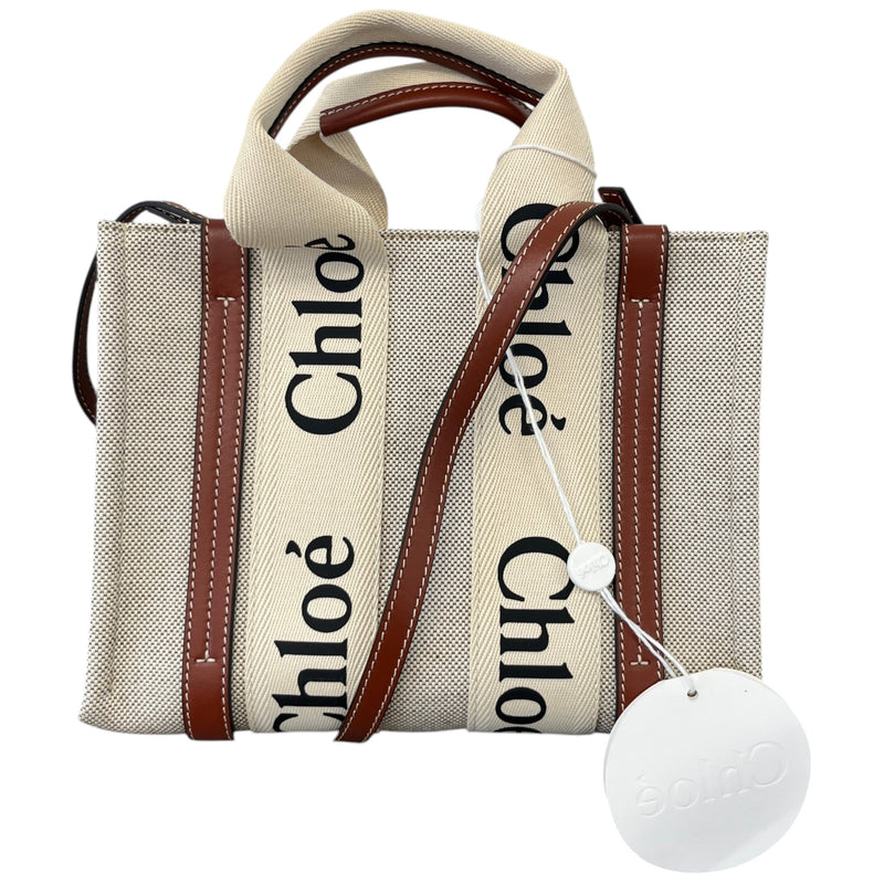 Women's Woody Small Tote Handbag Beige