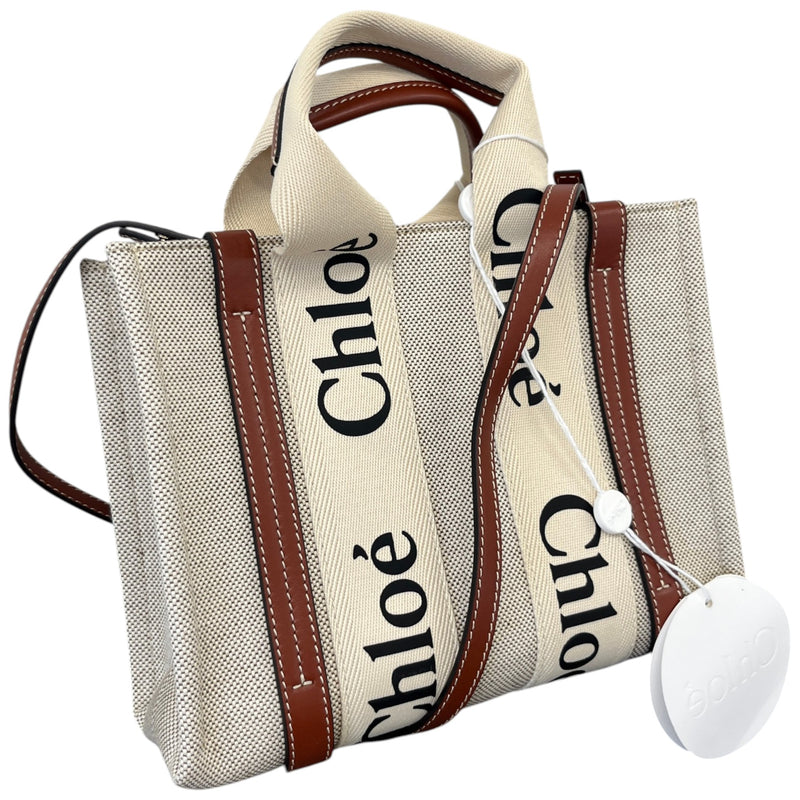 Women's Woody Small Tote Handbag Beige