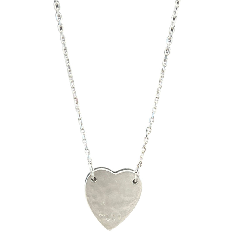 Women's Trademark Heart Necklace Silver