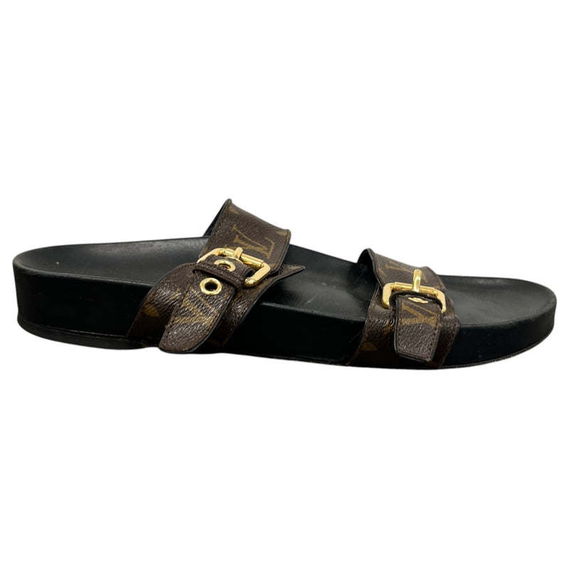 Women's Bom Dia Flat Comfort Sandals Brown Size UK 8 / EU 41