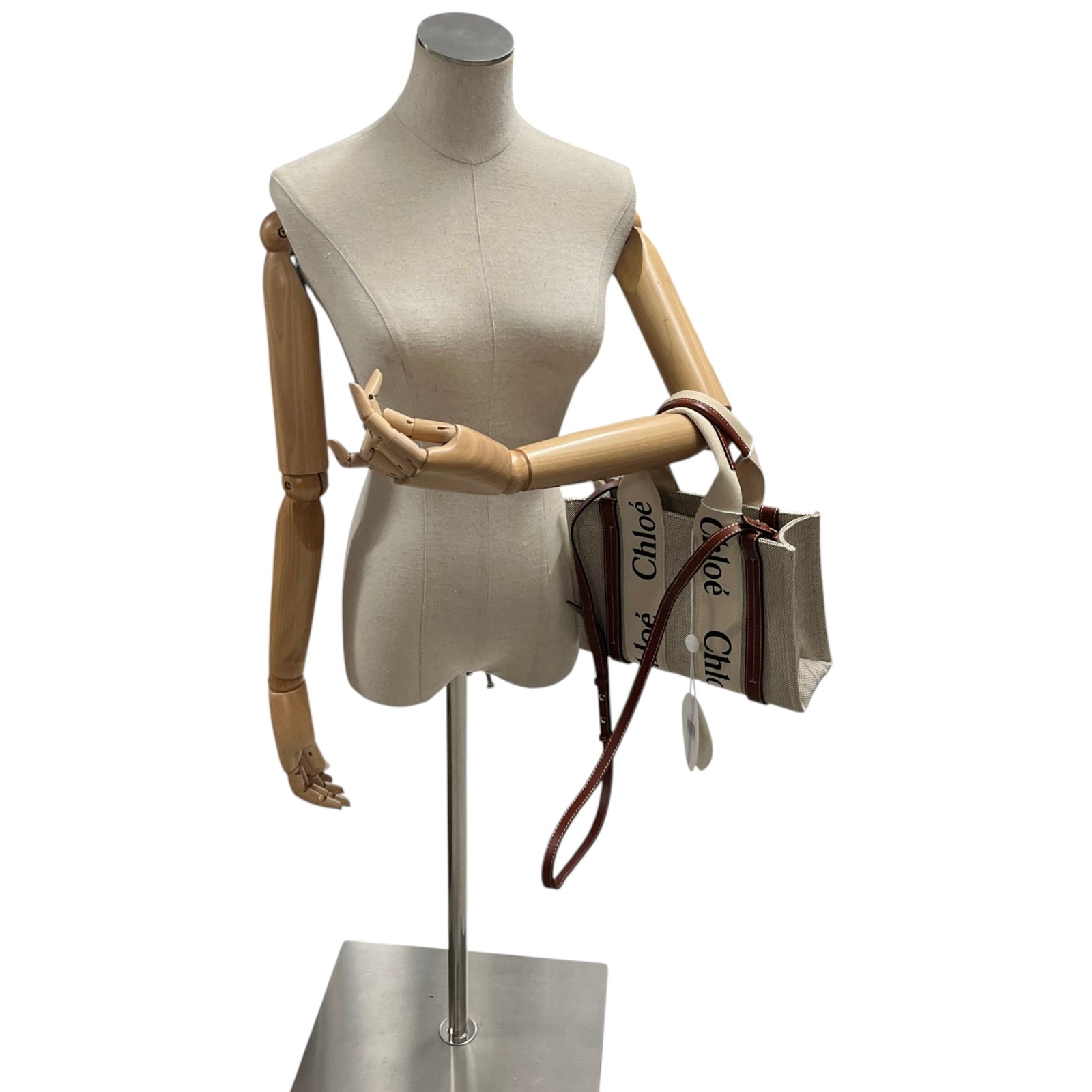 Women's Woody Small Tote Handbag Beige - Photo 2