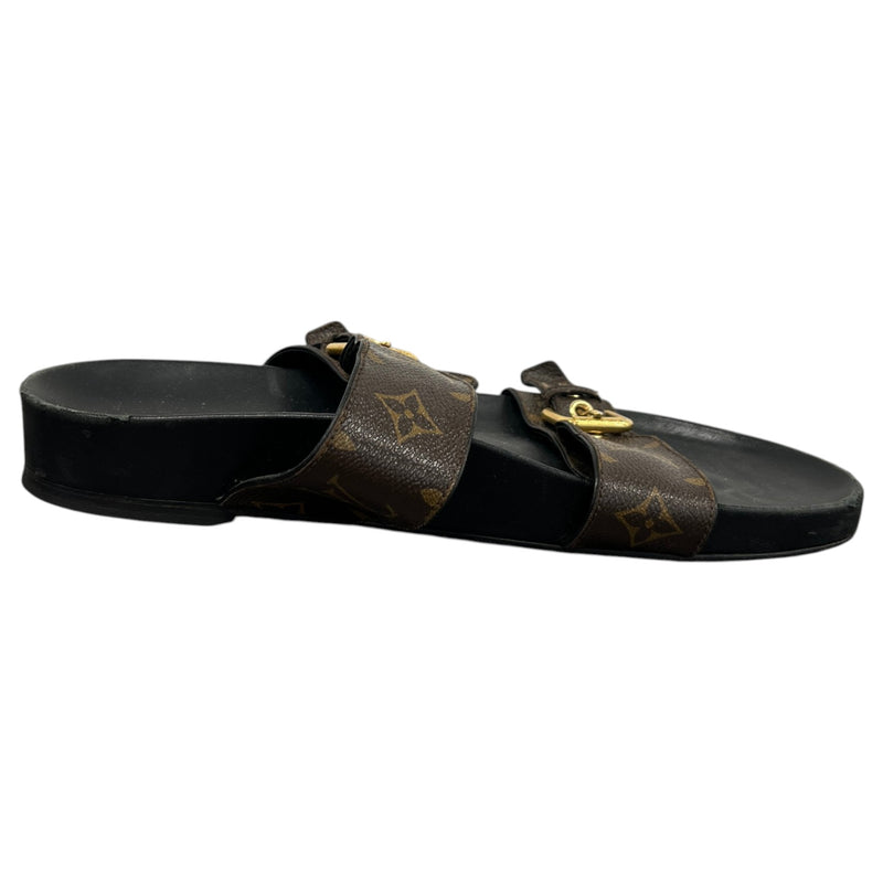 Women's Bom Dia Flat Comfort Sandals Brown Size UK 8 / EU 41