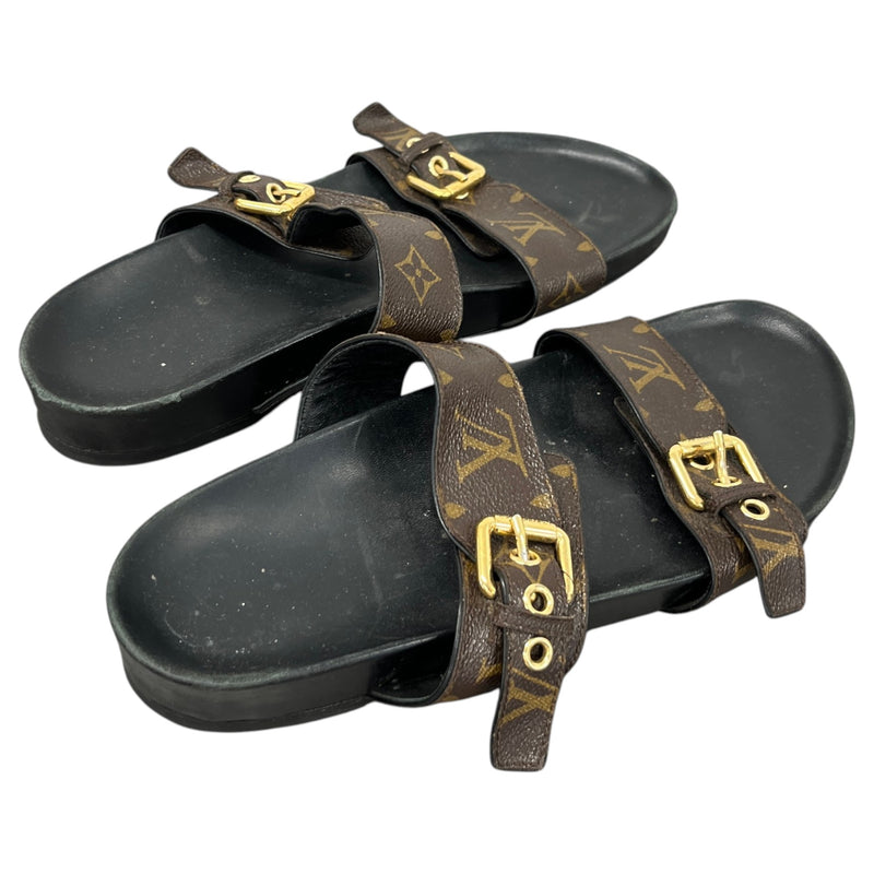Women's Bom Dia Flat Comfort Sandals Brown Size UK 8 / EU 41