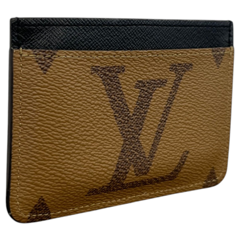 Women's LV Side Up Card Holder Brown