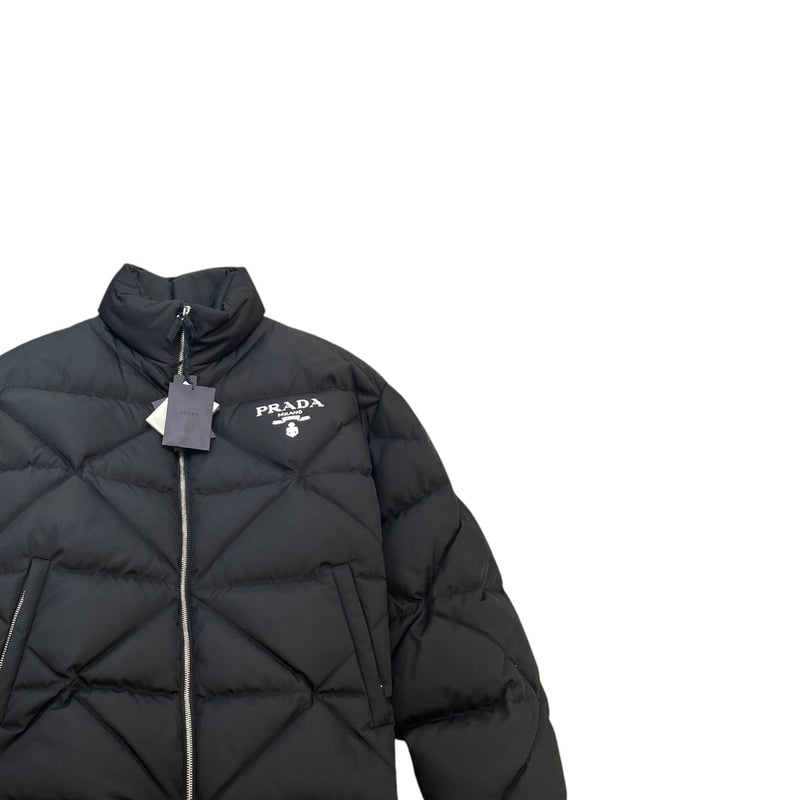 Men's Re-Nylon Logo Down Jacket Black Size L
