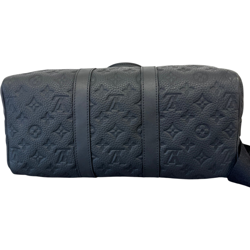 Men's Empreinte Leather Keepall Bandoulière 35 Travel Bag Black