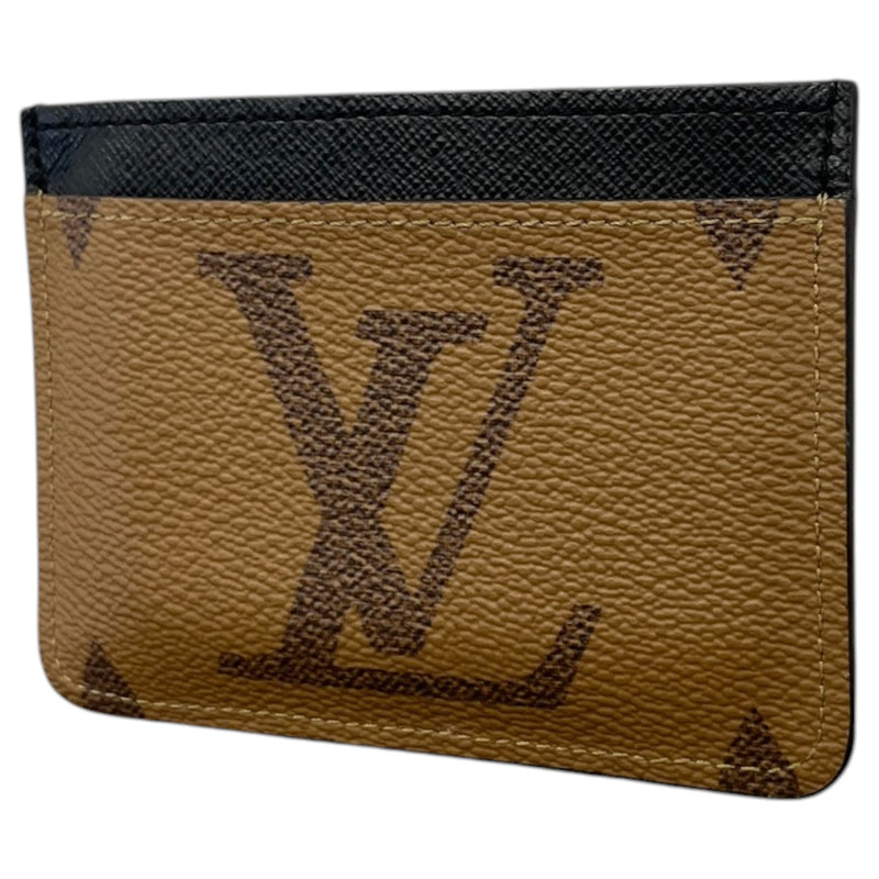 Women's LV Side Up Card Holder Brown