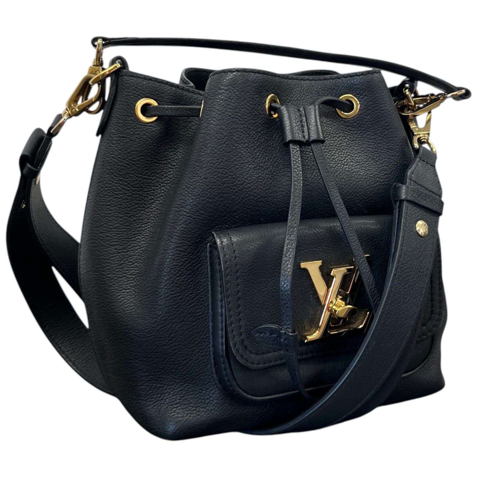 Women's Lockme Bucket Bag Black - Photo 4