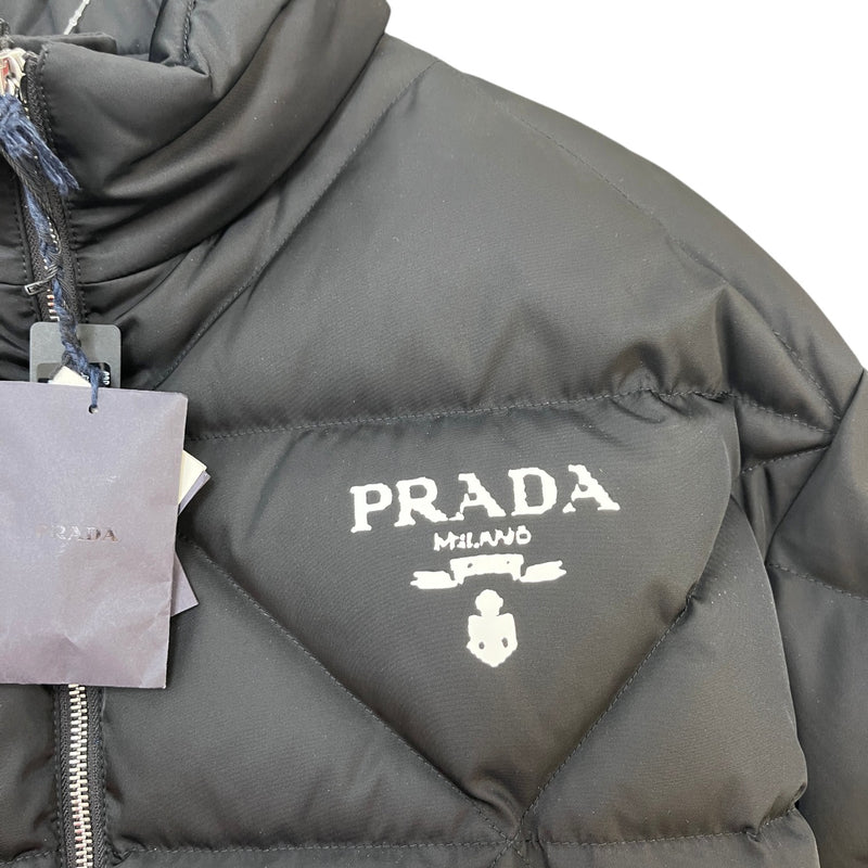 Men's Re-Nylon Logo Down Jacket Black Size L