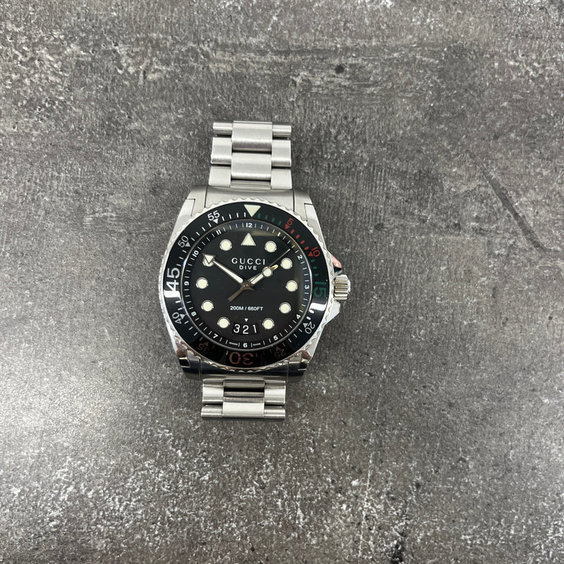 Men's Dive XL Stainless Steel Watch Silver